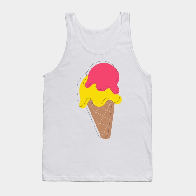 Ice Cream Cone Tank Top by Islanr